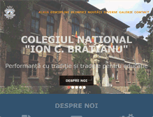 Tablet Screenshot of colegiulbratianu.ro